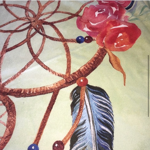 Turquoise Rose πΉ Dreamcatcher Round Beach π Towel NWOT - Picture 4 of 9